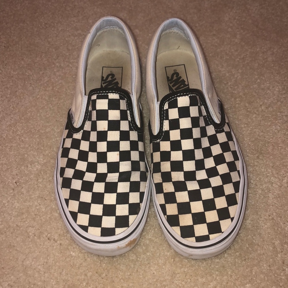Checkered Slip on Vans